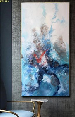 File ảnh File tranh hiện đại Sơn Dầu AT1928 (gốc) dùng in Pano