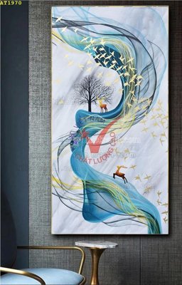 Tải file gốc in lụa File tranh hiện đại Sơn Dầu AT1970 siêu nét