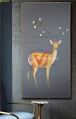 Ảnh mô tả file gốc in mica File tranh hiện đại Sơn Dầu AT1977