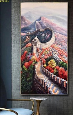 File in trần File tranh hiện đại Sơn Dầu AT1981 (bản gốc 3D) sống động