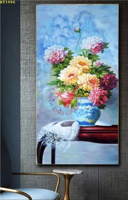 File in mica File tranh hiện đại Sơn Dầu AT1986 (bản gốc) sắc sảo