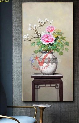 File gốc File tranh hiện đại Sơn Dầu AT1987 (ảnh chi tiết) để in ấn