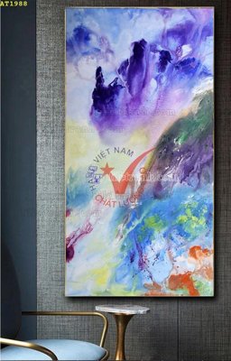 File tranh in trần File tranh hiện đại Sơn Dầu AT1988 (ảnh gốc siêu nét)