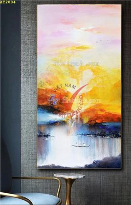 File tranh quảng cáo File tranh hiện đại Sơn Dầu AT2004 (download file gốc)