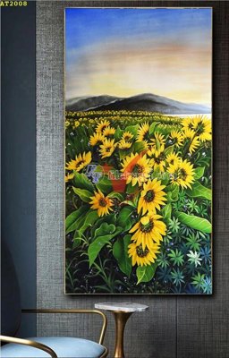 Ảnh gốc File tranh hiện đại Sơn Dầu AT2008 (nét căng) in mica