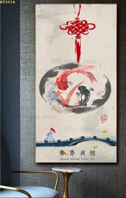 File in trần File tranh hiện đại Sơn Dầu AT2014 (bản gốc) trời sao