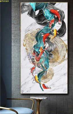 Download file tranh PSD File tranh hiện đại Sơn Dầu AT2049 để chỉnh sửa