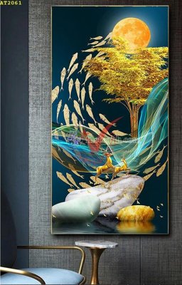 File tranh File tranh hiện đại Sơn Dầu AT2061 (ảnh gốc) không bị mờ