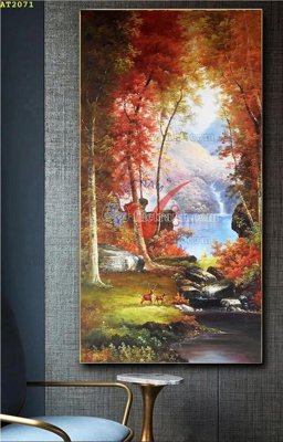 File tranh File tranh hiện đại Sơn Dầu AT2071 (gốc) in backlit film