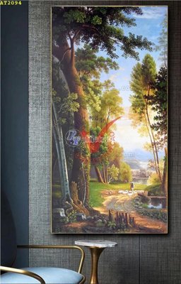 File in trần File tranh hiện đại Sơn Dầu AT2094 (file gốc) xuyên sáng