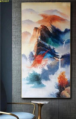 File tranh File tranh hiện đại Sơn Dầu AT2097 (gốc) chủ đề thành phố