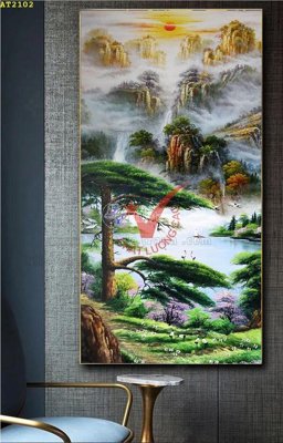 Tải xuống file tranh gốc File tranh hiện đại Sơn Dầu AT2102 (PSD/TIFF)