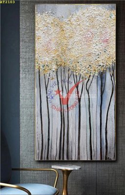 File gốc File tranh hiện đại Sơn Dầu AT2103 (in lụa) tranh mã đáo