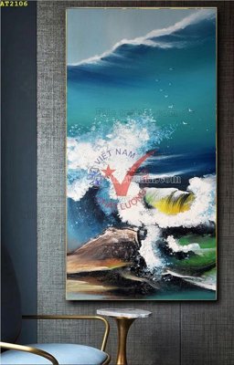 File gốc File tranh hiện đại Sơn Dầu AT2106 (PNG) nền trong suốt