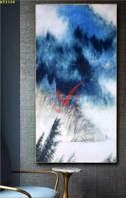 File gốc in ấn File tranh hiện đại Sơn Dầu AT2108 chuẩn màu CMYK