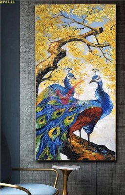 File tranh File tranh hiện đại Sơn Dầu AT2111 (bản gốc) in lụa dán tường