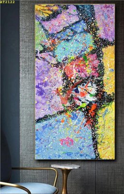 File in ấn cao cấp File tranh hiện đại Sơn Dầu AT2122 (file gốc)