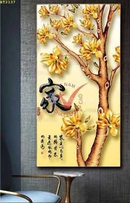 File gốc File tranh hiện đại Sơn Dầu AT2137 (AI/EPS) cho in ấn