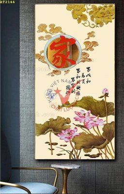 File in mica File tranh hiện đại Sơn Dầu AT2144 (bản gốc) siêu trong