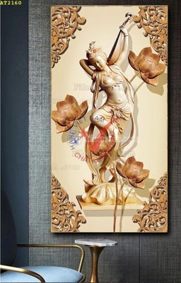 Download file File tranh hiện đại Sơn Dầu AT2160 (gốc) in mica đèn LED