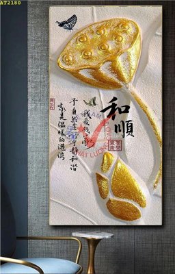 Download file gốc File tranh hiện đại Sơn Dầu AT2180 (in mica) trang trí