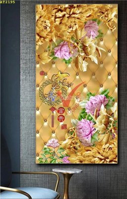 File gốc in mica File tranh hiện đại Sơn Dầu AT2195 chất lượng