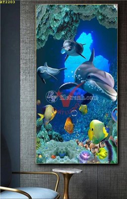 File tranh File tranh hiện đại Sơn Dầu AT2203 (gốc) in backlit film