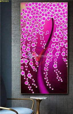 Chi tiết file tranh tráng gương File tranh hiện đại Sơn Dầu AT2221 (ảnh gốc)