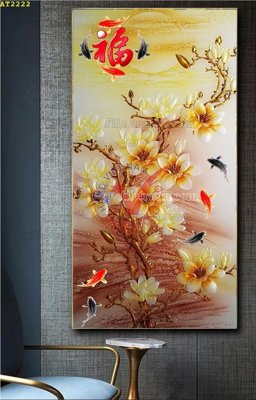 File tranh File tranh hiện đại Sơn Dầu AT2222 (gốc) chủ đề tĩnh vật