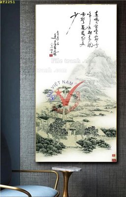 File gốc File tranh hiện đại Sơn Dầu AT2251 (vector) cho in ấn