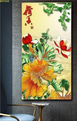 File gốc File tranh hiện đại Sơn Dầu AT2256 (chuẩn màu) cho in offset