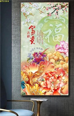 File in lụa File tranh hiện đại Sơn Dầu AT2264 (tân cổ điển) File tranh hiện đại Sơn Dầu AT2264