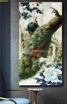 File in trần File tranh hiện đại Sơn Dầu AT2267 (bản gốc) trời sao