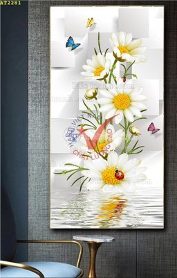 File PSD File tranh hiện đại Sơn Dầu AT2281 (bản gốc) đã tách nền