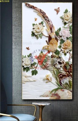 File in trần File tranh hiện đại Sơn Dầu AT2309 (bản gốc) đại dương