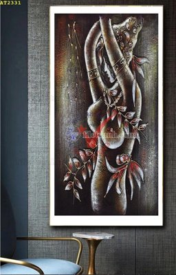 File gốc File tranh hiện đại Sơn Dầu AT2331 (PNG) không nền chất lượng