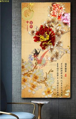 Tải file File tranh hiện đại Sơn Dầu AT2332 (gốc) làm tranh treo tường