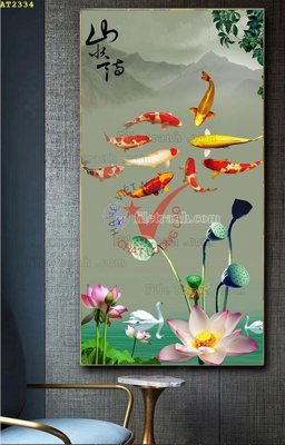 Download file gốc File tranh hiện đại Sơn Dầu AT2334 (in lụa) cao cấp