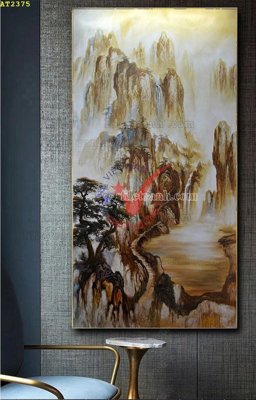 File PSD File tranh hiện đại Sơn Dầu AT2375 (gốc) cho designer