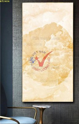 File in mica File tranh hiện đại Sơn Dầu AT2404 (bản gốc) làm vách ngăn