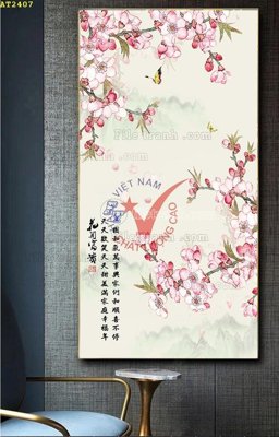 File ảnh File tranh hiện đại Sơn Dầu AT2407 (gốc) in quảng cáo ngoài trời