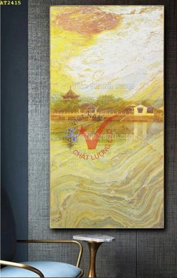 File in trần File tranh hiện đại Sơn Dầu AT2415 (bản gốc) phong cảnh