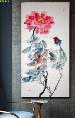 File in lụa File tranh hiện đại Sơn Dầu AT2449 (tân cổ điển) File tranh hiện đại Sơn Dầu AT2449