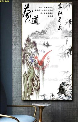 File gốc File tranh hiện đại Sơn Dầu AT2464 (in mica) làm quà tặng