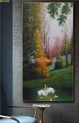 File in trần File tranh hiện đại Sơn Dầu AT2480 (file gốc) phong thủy