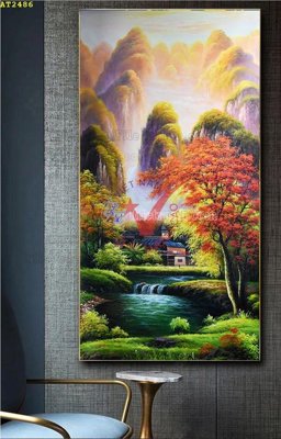 File tranh gốc File tranh hiện đại Sơn Dầu AT2486 (bản quyền) độc đáo
