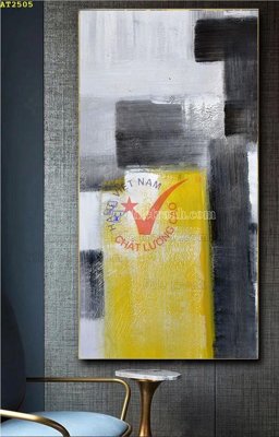 File gốc File tranh hiện đại Sơn Dầu AT2505 (PNG) không nền chất lượng