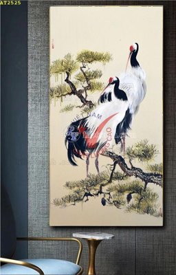 File gốc File tranh hiện đại Sơn Dầu AT2525 (in lụa) họa tiết 3D