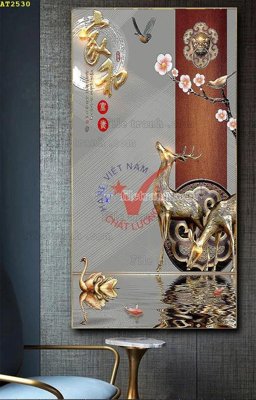 File gốc File tranh hiện đại Sơn Dầu AT2530 (thiết kế) cho in ấn