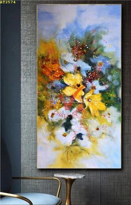 Cung cấp file tranh gốc File tranh hiện đại Sơn Dầu AT2574 độc quyền